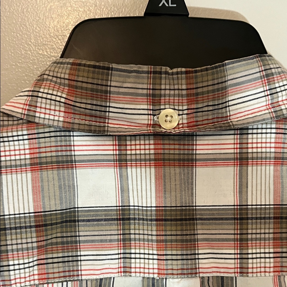 Old Navy Men's Multicolor Plaid Button-Down Shirt Large - Picture 6 of 7